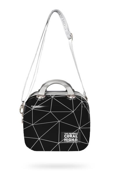 Coral High Renkli Desenli Omuz Askılı PC Makyaj Çantası 16809 - 3