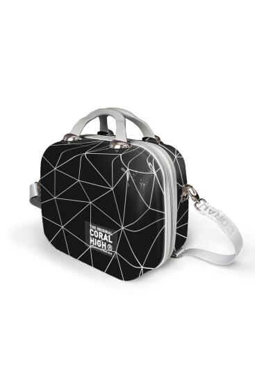 Coral High Renkli Desenli Omuz Askılı PC Makyaj Çantası 16809 - 9