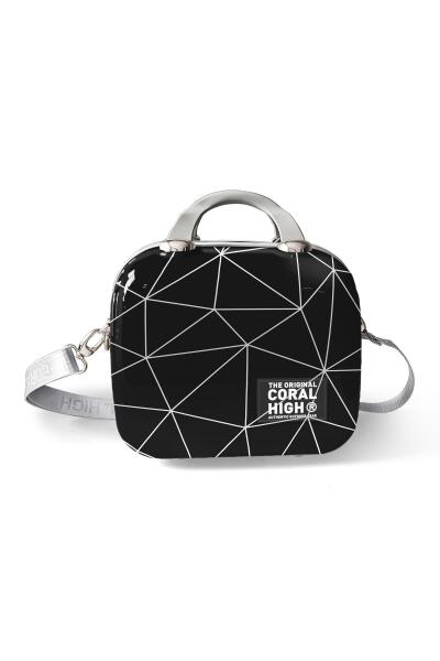 Coral High Renkli Desenli Omuz Askılı PC Makyaj Çantası 16809 - 11