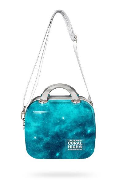 Coral High Renkli Desenli Omuz Askılı PC Makyaj Çantası 16834 - 3