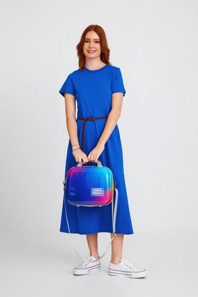 Coral High Renkli Desenli Omuz Askılı PC Makyaj Çantası 16824 - 2