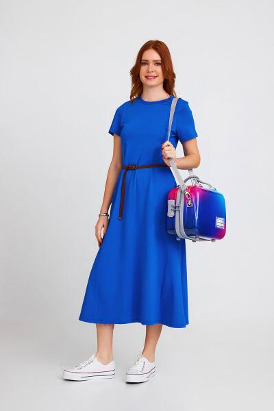 Coral High Renkli Desenli Omuz Askılı PC Makyaj Çantası 16824 - 12