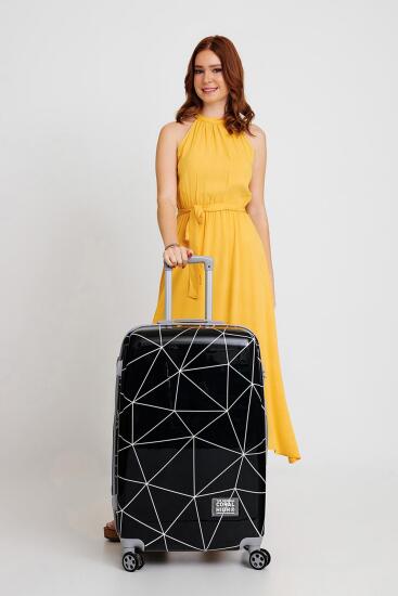 Coral High Renkli Desenli PC Büyük Boy Valiz (70cm) 16808 - 2