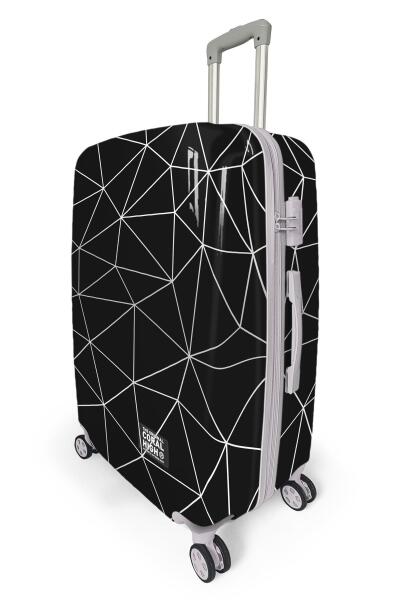 Coral High Renkli Desenli PC Büyük Boy Valiz (70cm) 16808 - 4