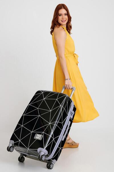 Coral High Renkli Desenli PC Büyük Boy Valiz (70cm) 16808 - 7