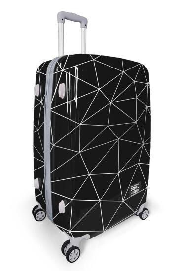 Coral High Renkli Desenli PC Büyük Boy Valiz (70cm) 16808 - 8