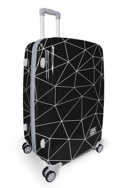 Coral High Renkli Desenli PC Büyük Boy Valiz (70cm) 16808 - 8