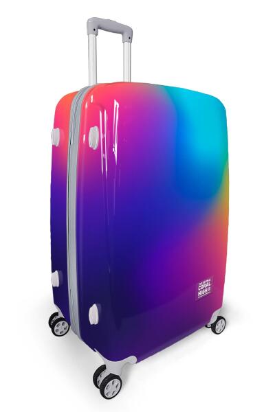 Coral High Renkli Desenli PC Büyük Boy Valiz (70cm) 16823 - 8