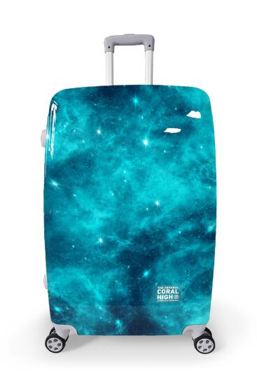 Coral High Renkli Desenli PC Büyük Boy Valiz (70cm) 16833 