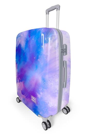 Coral High Renkli Desenli PC Büyük Boy Valiz (70cm) 16838 - 4