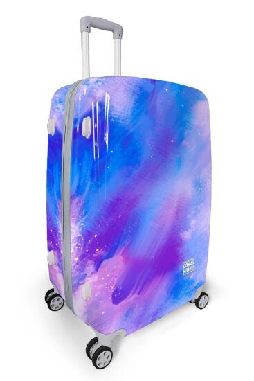 Coral High Renkli Desenli PC Büyük Boy Valiz (70cm) 16838 - 9