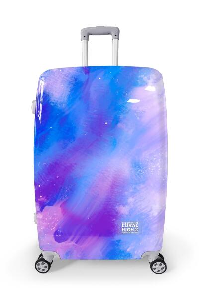 Coral High Renkli Desenli PC Büyük Boy Valiz (70cm) 16838 - 1