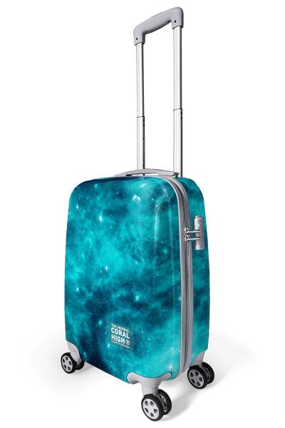 Coral High Renkli Desenli PC Kabin Boy Valiz (50cm) 16831 - 4