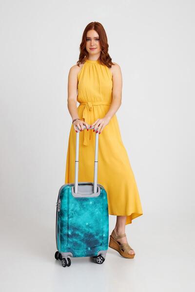 Coral High Renkli Desenli PC Kabin Boy Valiz (50cm) 16831 - 5