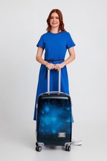 Coral High Renkli Desenli PC Orta Boy Valiz (60cm) 16827 - 2