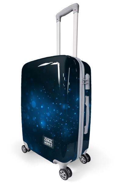 Coral High Renkli Desenli PC Orta Boy Valiz (60cm) 16827 - 4