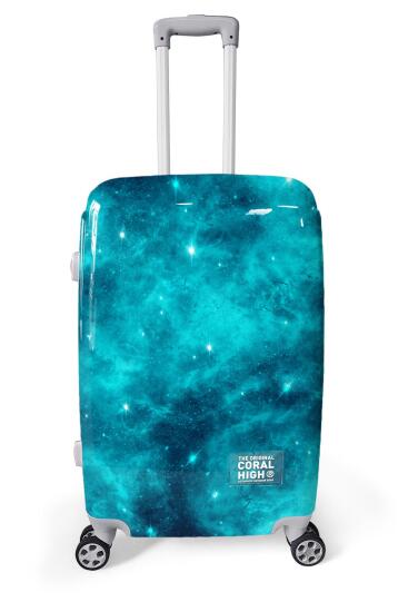 Coral High Renkli Desenli PC Orta Boy Valiz (60cm) 16832 