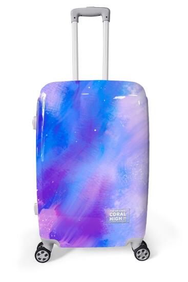 Coral High Renkli Desenli PC Orta Boy Valiz (60cm) 16837 