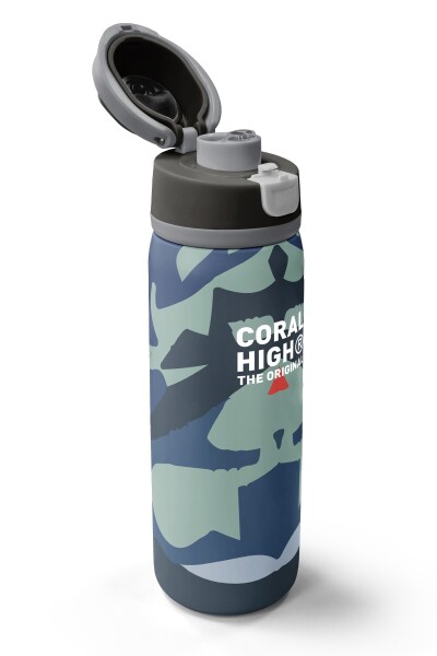 Coral High Renkli Desenli Pipetli ve Direkt İçim Çelik Termos 800 ml 38575 - 3