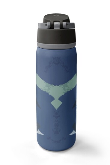 Coral High Renkli Desenli Pipetli ve Direkt İçim Çelik Termos 800 ml 38575 - 6