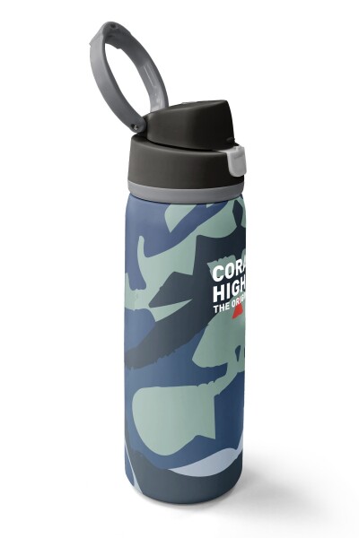 Coral High Renkli Desenli Pipetli ve Direkt İçim Çelik Termos 800 ml 38575 - 2