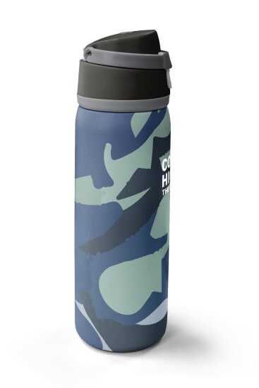 Coral High Renkli Desenli Pipetli ve Direkt İçim Çelik Termos 800 ml 38575 - 4