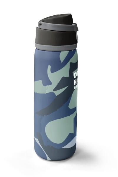 Coral High Renkli Desenli Pipetli ve Direkt İçim Çelik Termos 800 ml 38575 - 4