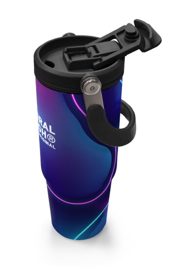 Coral High Renkli Desenli Pipetli ve Direkt İçim Çelik Termos 900 ml 38735 - 3