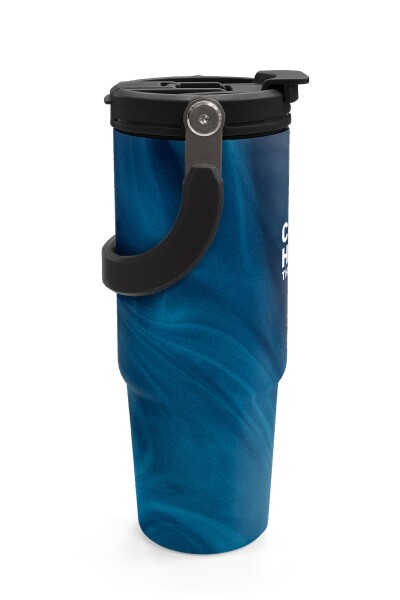 Coral High Renkli Desenli Pipetli ve Direkt İçim Çelik Termos 900 ml 38736 - 6