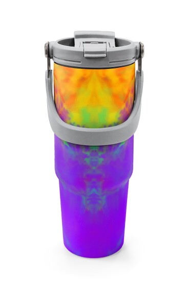 Coral High Renkli Desenli Pipetli ve Direkt İçim Çelik Termos 900 ml 38738 - 7