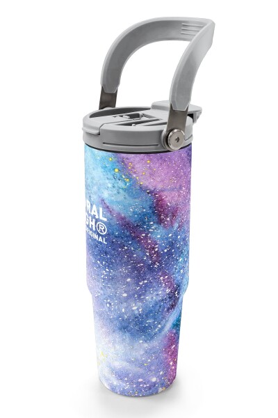 Coral High Renkli Desenli Pipetli ve Direkt İçim Çelik Termos 900 ml 38740 - 4