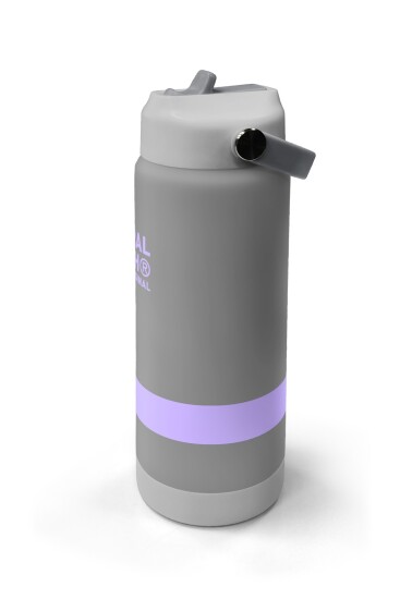 Coral High Renkli Gümüş Desenli Katlanır Ağızlıklı Çelik Termos 650 m 38367 - 4