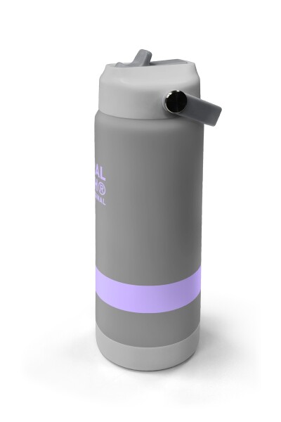 Coral High Renkli Gümüş Desenli Katlanır Ağızlıklı Çelik Termos 650 m 38367 - 4