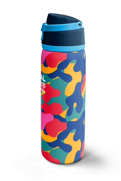 Coral High Renkli Kamuflaj Desenli Pipetli ve Direkt İçim Çelik Termos 800 ml 38510 - 5