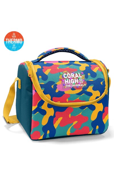 Coral High Renkli Kamuflaj Desenli Thermo Beslenme Çantası 37132 - 1