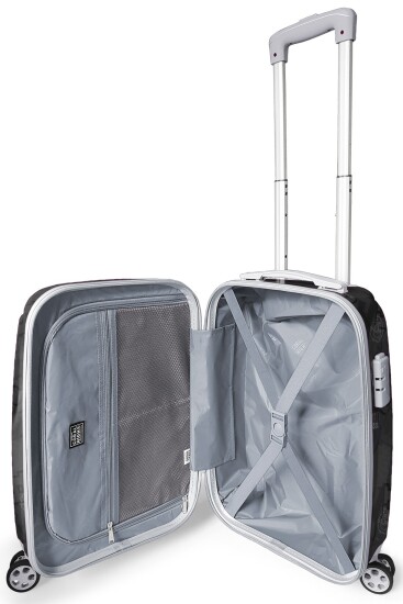 Coral High Renkli Love Desenli Kabin Boy Valiz (50cm) 16558 - 2