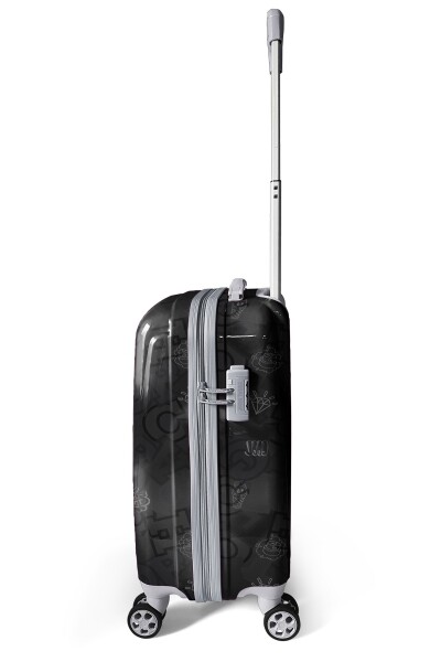 Coral High Renkli Love Desenli Kabin Boy Valiz (50cm) 16558 - 5