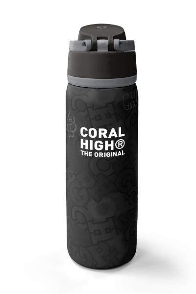 Coral High Renkli Love Desenli Pipetli ve Direkt İçim Çelik Termos 800 ml 38508 - 6