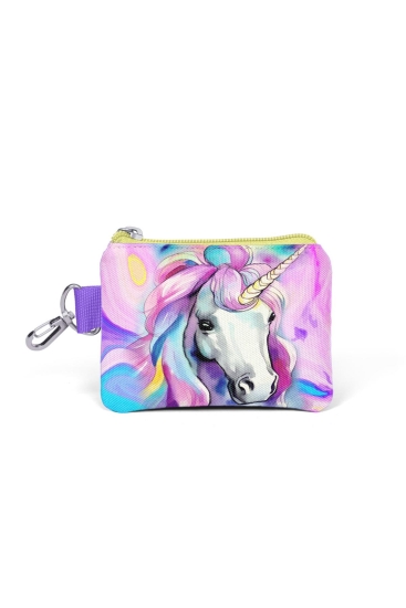 Coral High Renkli Unicorn Desenli Bozuk Para Çantası 21903 - 1