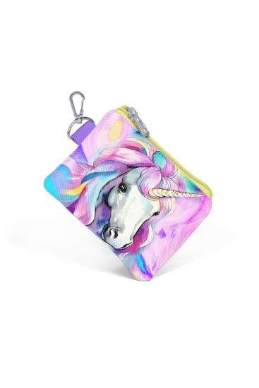 Coral High Renkli Unicorn Desenli Bozuk Para Çantası 21903 - 3