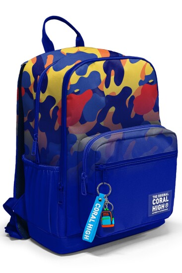 Coral High Saks Kamuflaj Desenli Okul Sırt Çantası 33239 
