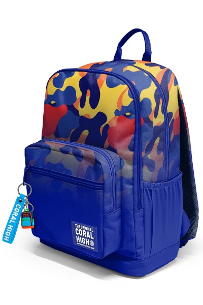 Coral High Saks Kamuflaj Desenli Okul Sırt Çantası 33239 - 7