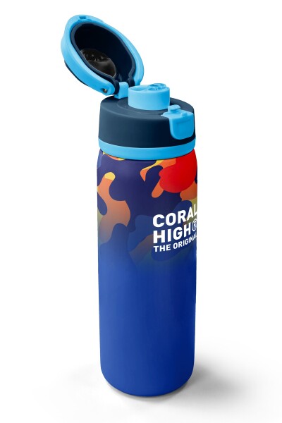 Coral High Saks Kamuflaj Desenli Pipetli ve Direkt İçim Çelik Termos 800 ml 38517 - 3