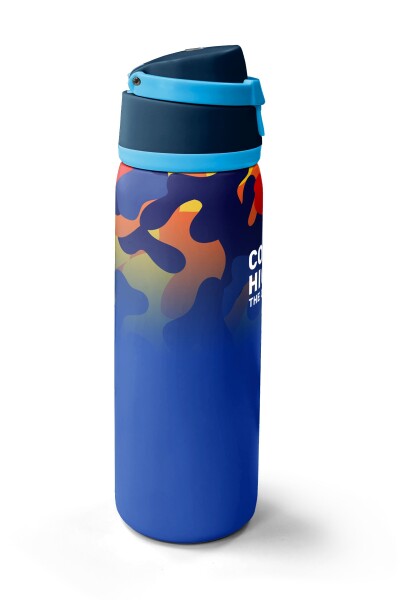 Coral High Saks Kamuflaj Desenli Pipetli ve Direkt İçim Çelik Termos 800 ml 38517 - 5