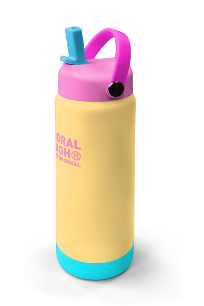 Coral High Sarı Katlanır Ağızlıklı Çelik Termos 650 ml 38398 - 2