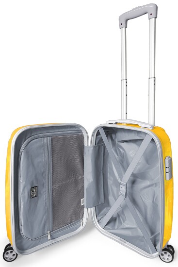 Coral High Sarı Kırmızı 5 Yıldız Aslan Taraftar Desenli Kabin Boy Valiz (50cm) 16563 - 2