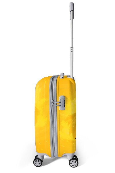 Coral High Sarı Kırmızı 5 Yıldız Aslan Taraftar Desenli Kabin Boy Valiz (50cm) 16563 - 5