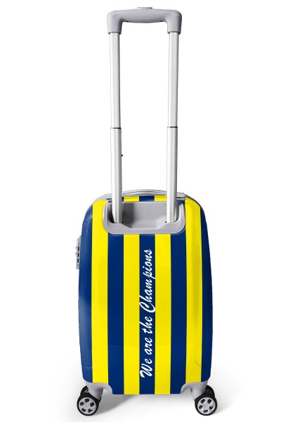 Coral High Sarı Lacivert Çubuklu Kabin Boy Valiz (50cm) 16562 - 4