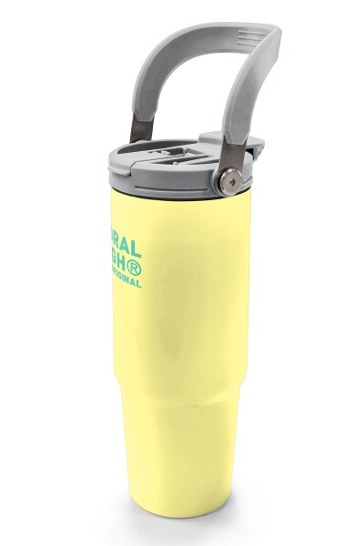 Coral High Sarı Pipetli ve Direkt İçim Çelik Termos 900 ml 38752 - 4