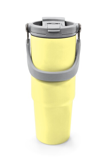 Coral High Sarı Pipetli ve Direkt İçim Çelik Termos 900 ml 38752 - 7